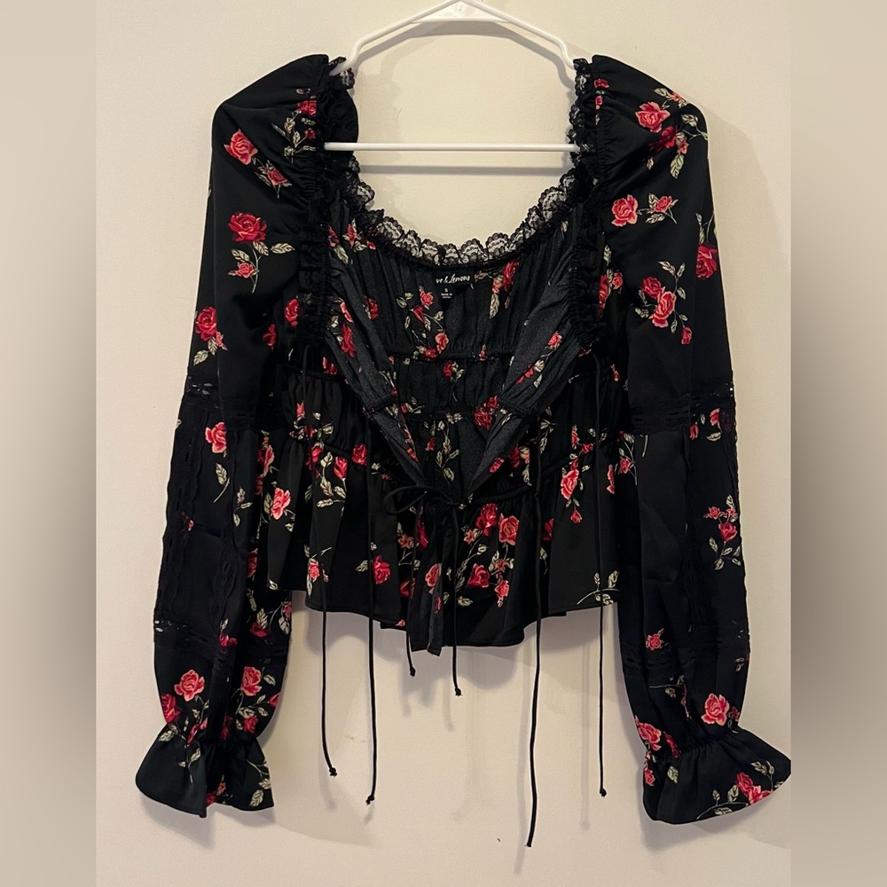 For love and lemons ruffle top